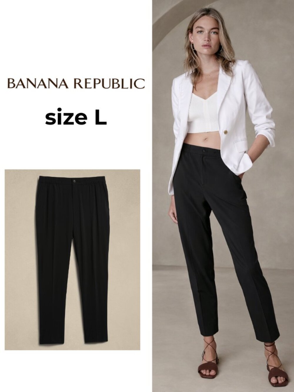 Banana Republic Airstretch Tapered Pant